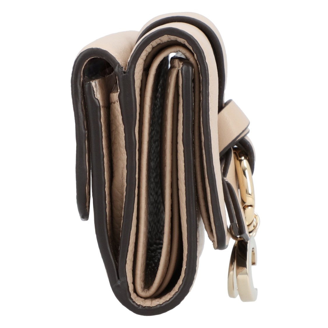 Chloé Alphabet Mini Trifold Wallet In Neutral