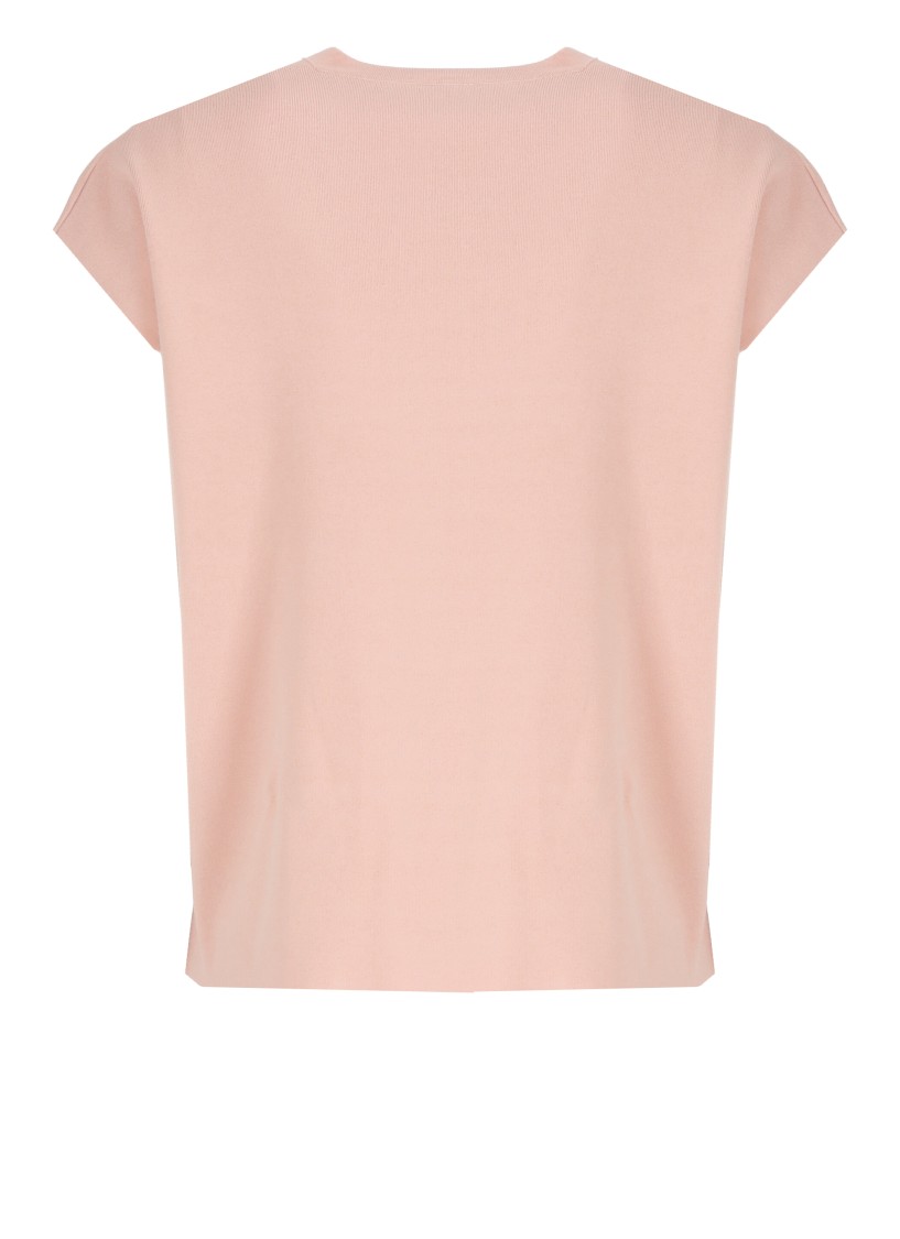 Kangra Cashmere Kangra Pink Viscose T-shirt