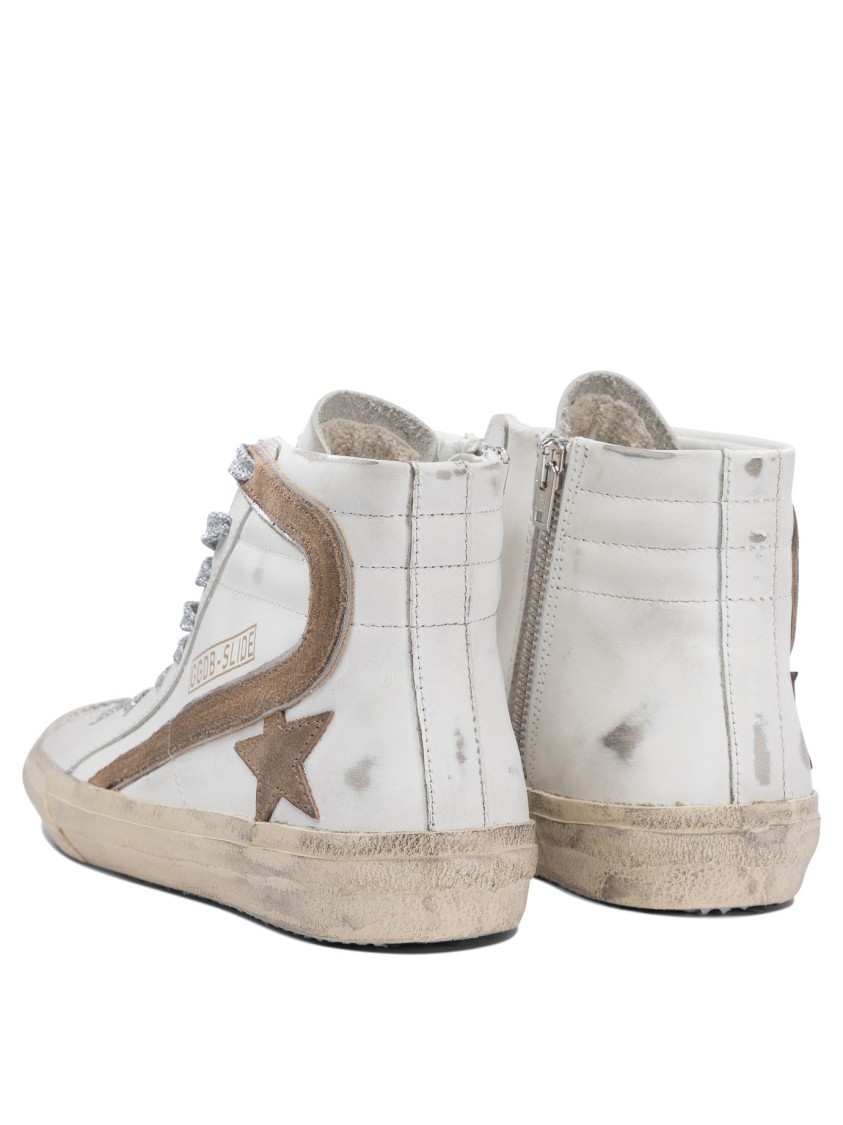 Golden Goose "slide" Sneakers In Neutral