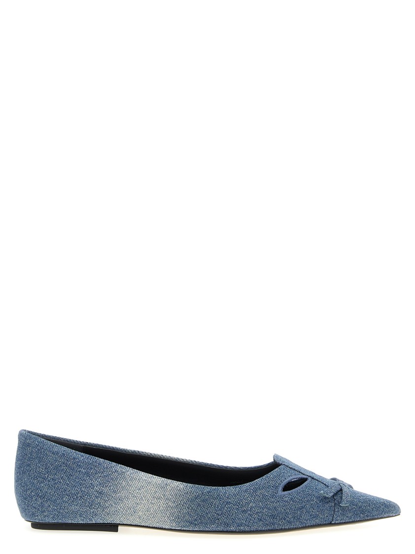 Marc Jacobs 'the Denim Kat' Ballet Flats