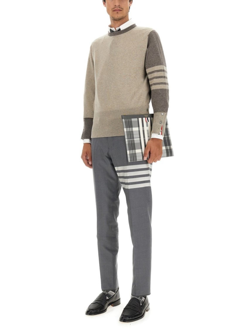 Thom Browne 4bar Shirt In Neutrals