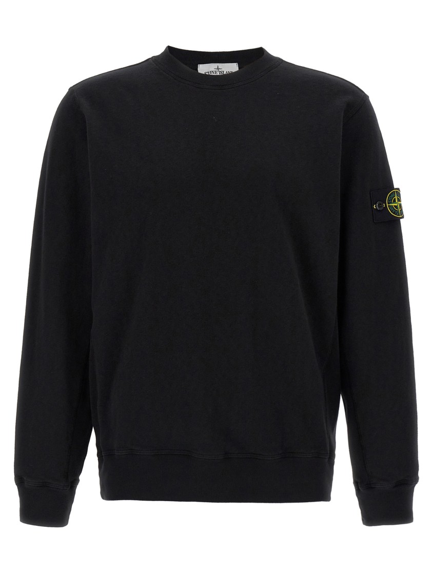 Stone Island Light Rws Pure Wool Sweater In Black