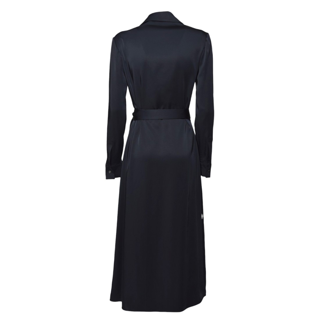 オールインワン・サロペット Aspesi Long Wrap Dress In Blue Satin Aspesi Long Wrap Dress In Blue Satin | ModeSens