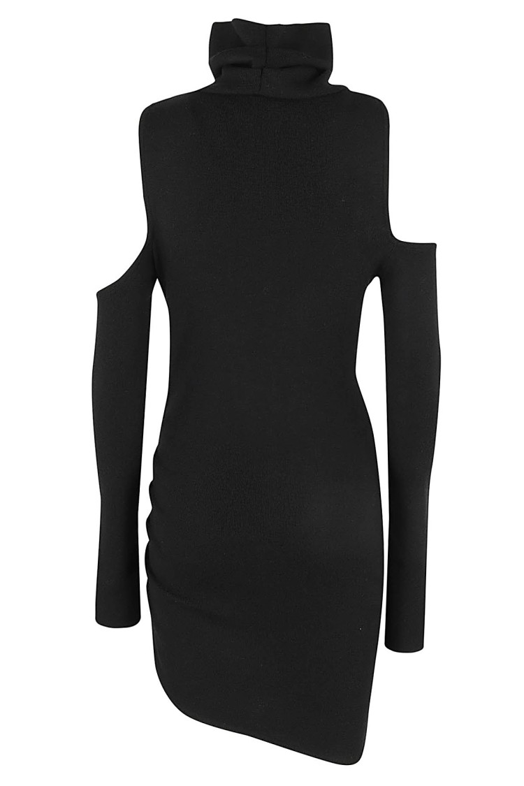 Gauge81 Piana Cut-out Merino Minidress In Black