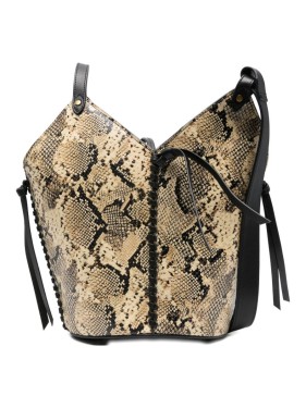 Isabel Marant Leyden Mini Gz Shoulder Bag - Leather - Beige Isabel Marant Leyden Mini Gz Shoulder Bag - Leather - Beige