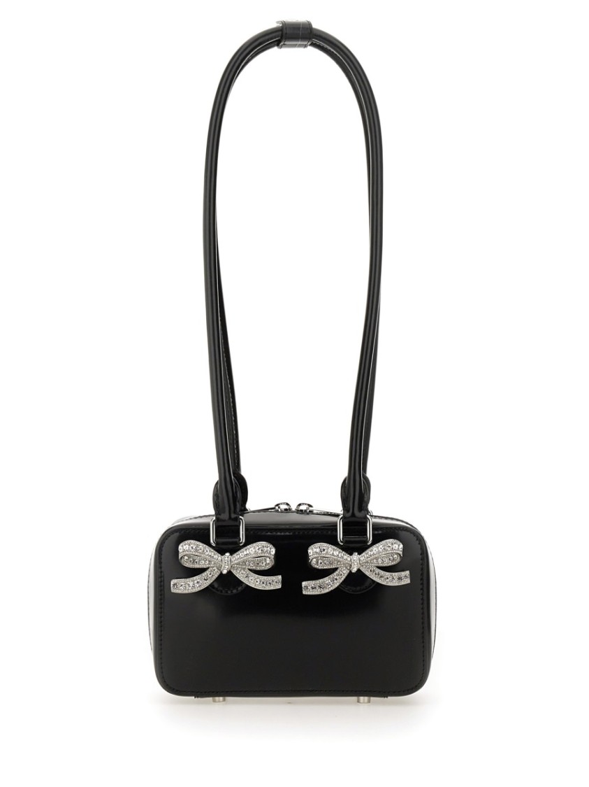 Shop Self-portrait Shoulder Bag. In Black