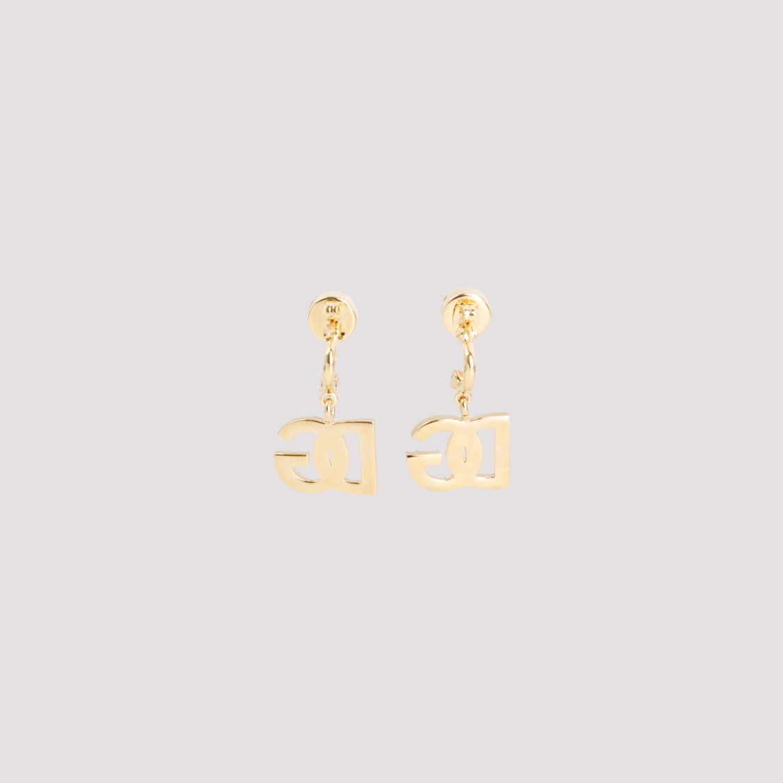 Dolce & Gabbana Crystal-embellished Logo Drop Earrings In Not Applicable