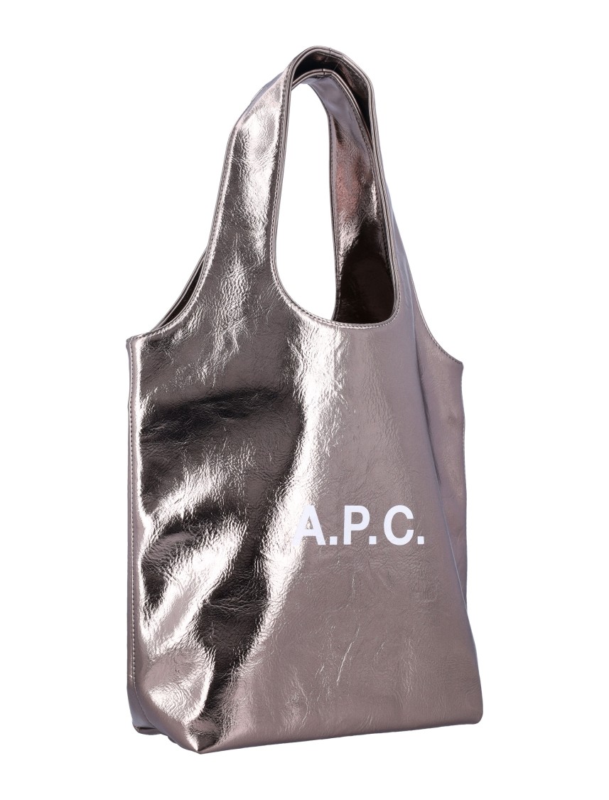 Apc A.p.c. Ninon Small Tote Bag In Gray