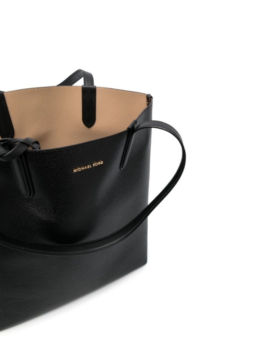 Michael Kors Xl Ns Reversible Tote In Black