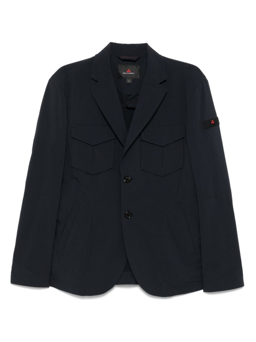 Peuterey Navy Blue Jacket With Multiple Pockets