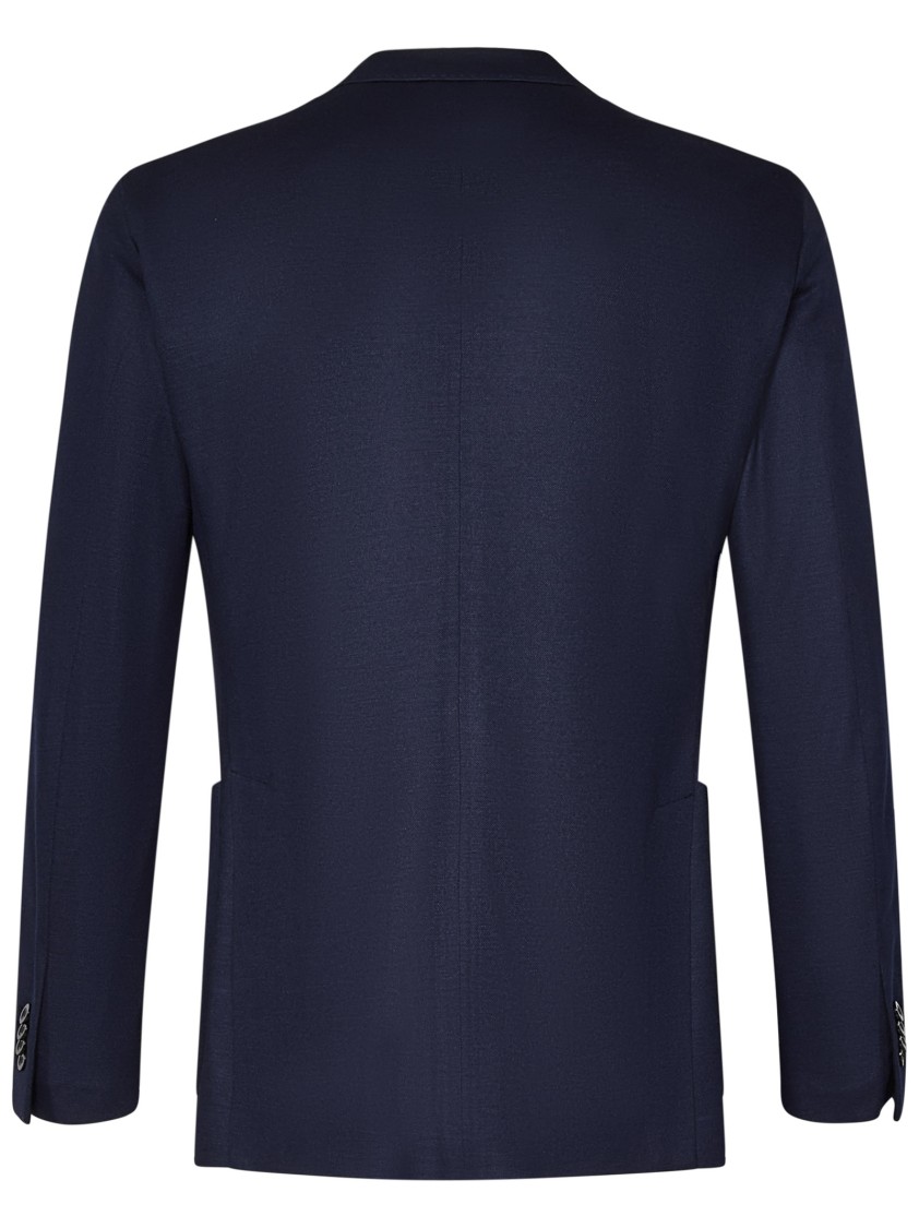Boglioli Dark Blue Lightweight Luxury Cashmere K-jacket In Black