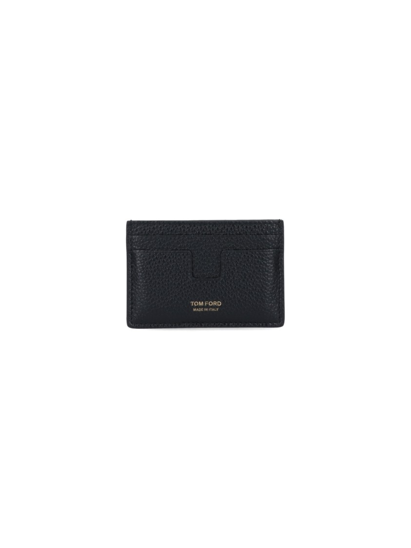 Tom Ford Soft Grain Leather T Line Classic Card Holder