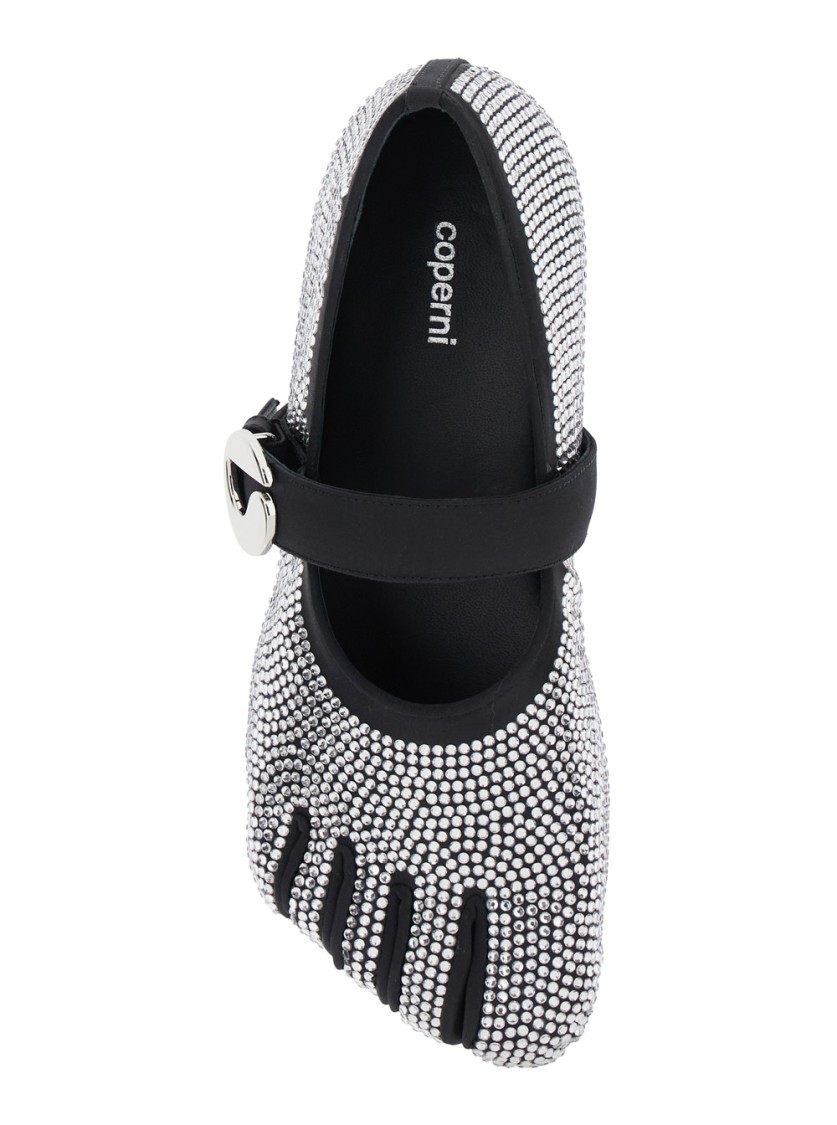 Shop Coperni Colette' Multicolor Ballet Flats With Five-toe Design