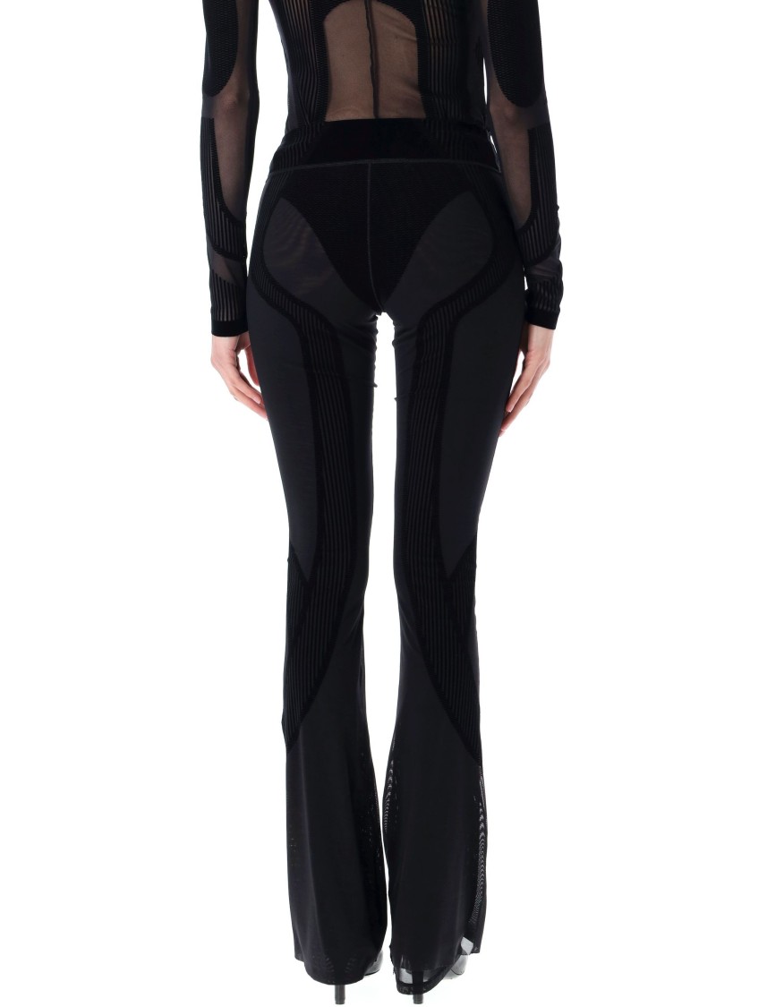 Misbhv Flock Mesh Sport Leggings Flare