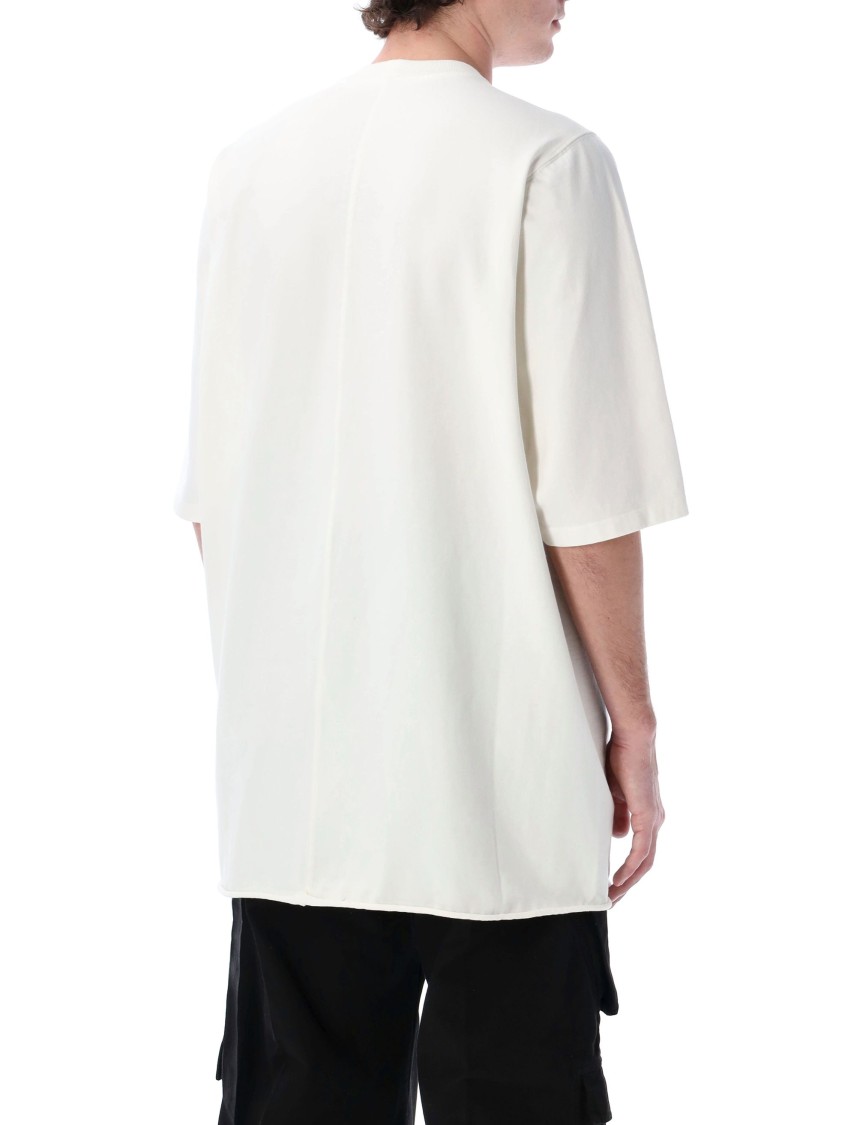 Shop Rick Owens Drkshdw Drkshdw By Rick Owens Oversized Cotton T-shirt With Hollywood Print