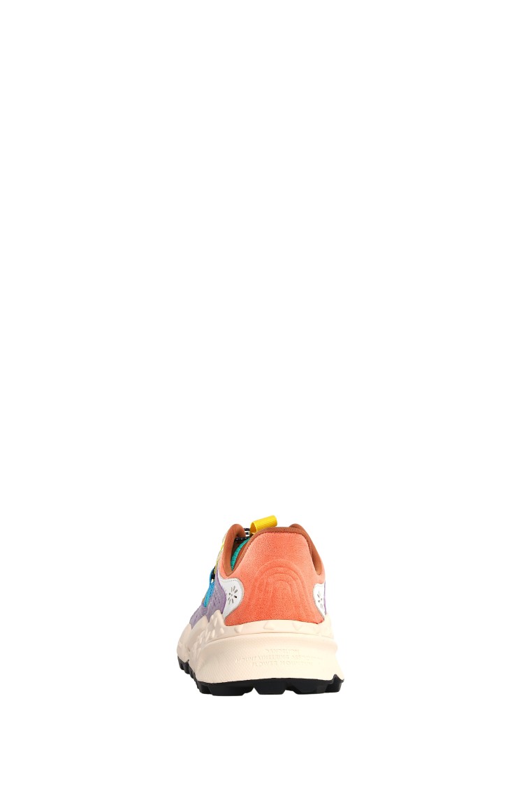 Flower Mountain Multicolored Suede And Technical Fabric Sneakers In Multi