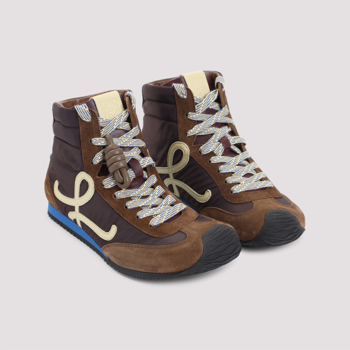 スニーカー Loewe High-Top Loewe Sneakers With Textured Design And Logo Loewe High-Top Loewe With Textured Design And Logo