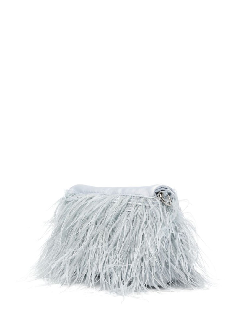 Liu •jo Liu Jo Sky Blue Feather Shoulder Bag In Blue