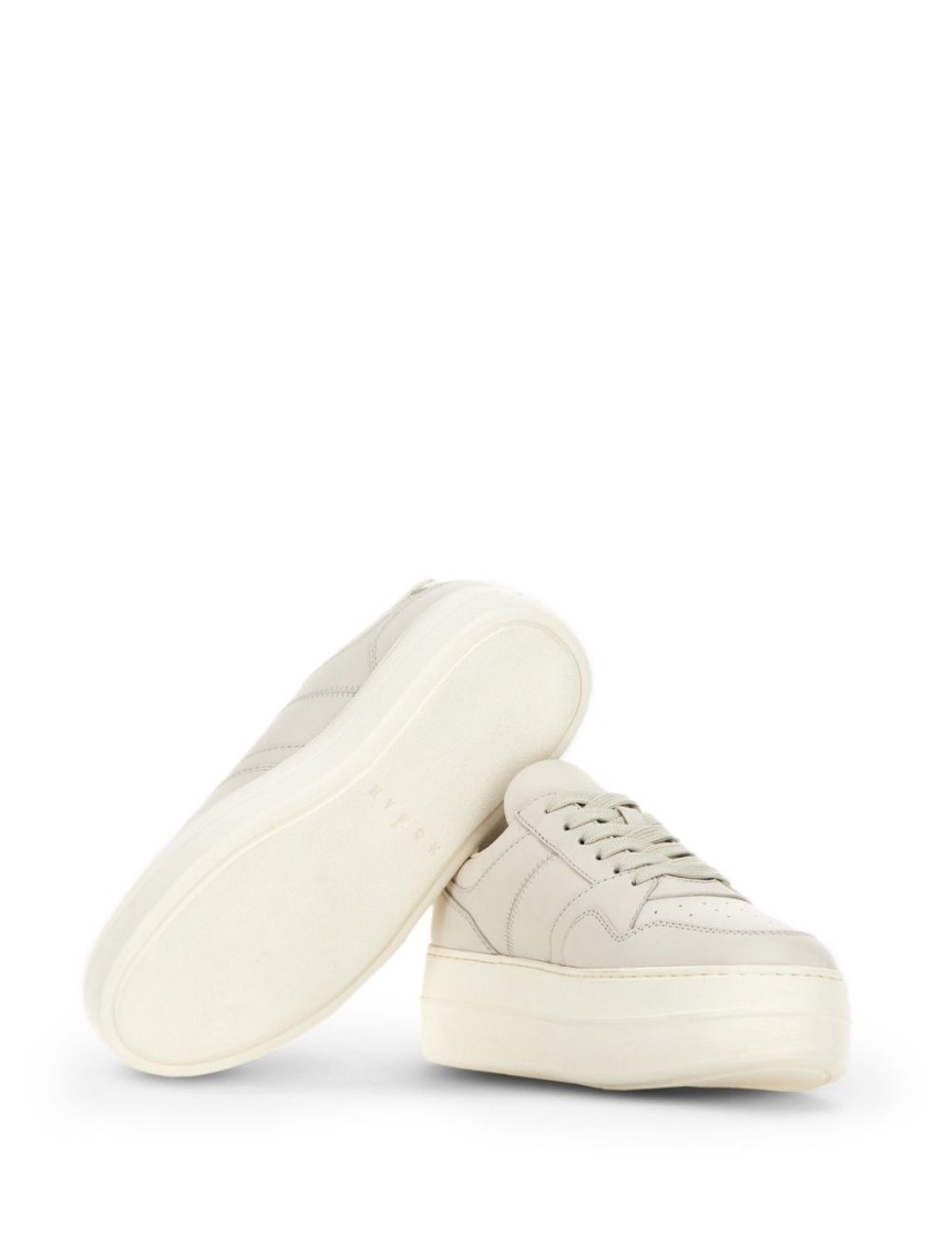 Hogan Calfskin Sneakers With Panel Design And Embossed Tongue