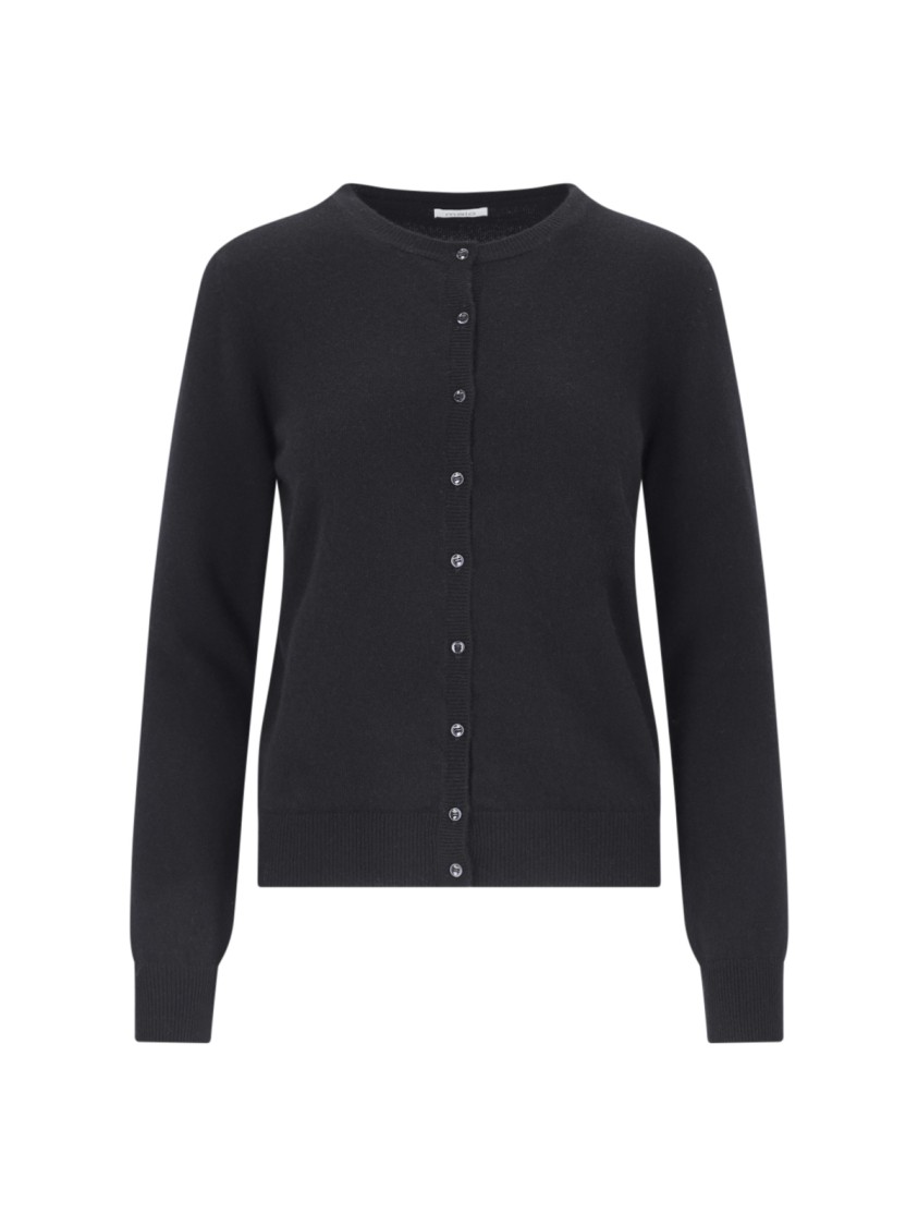 MALO MALO CASHMERE CARDIGAN WITH RIBBED FINISHES
