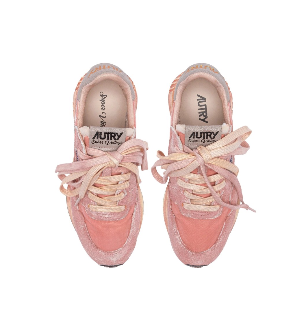 Autry Reelwind Sv Low Sket Nyl Pink Pink Sneaker In Neutral