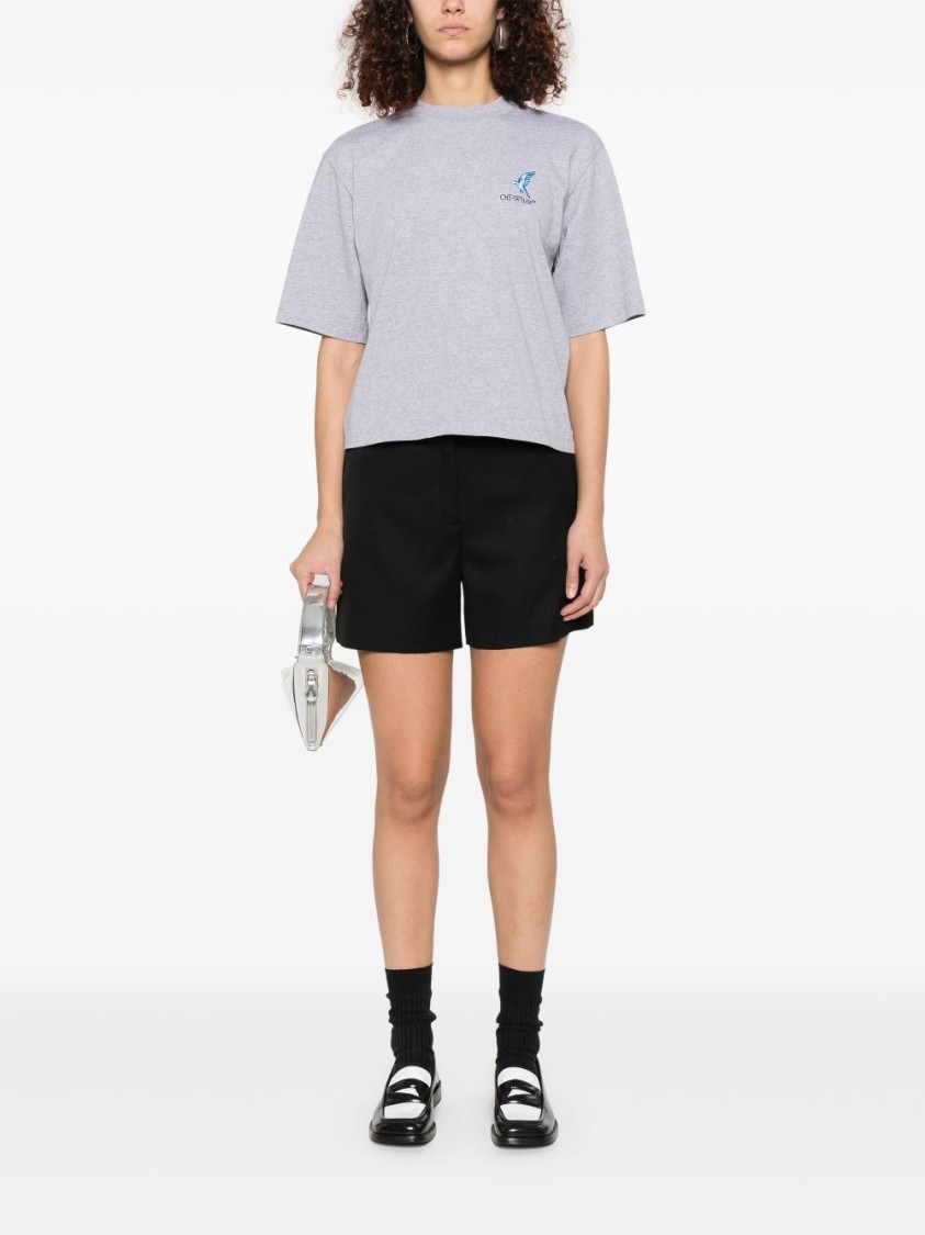 Off-white Tailored Black Shorts In Black