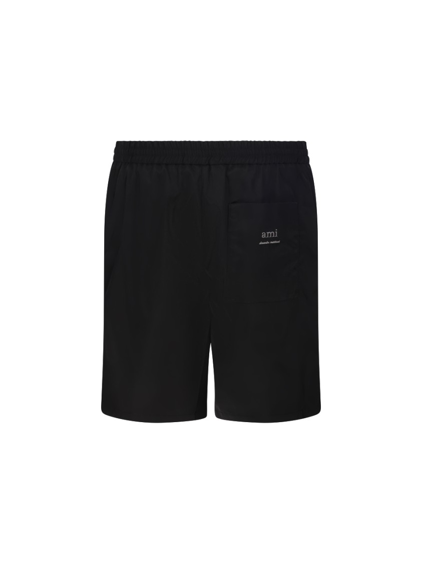 AMI ALEXANDRE MATTIUSSI AMI ELASTICATED WAIST SHORTS