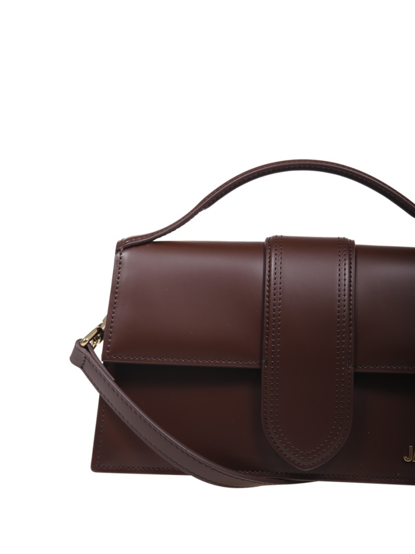 Jacquemus Bambino Cross-body Bag Adjustable Strap In Brown