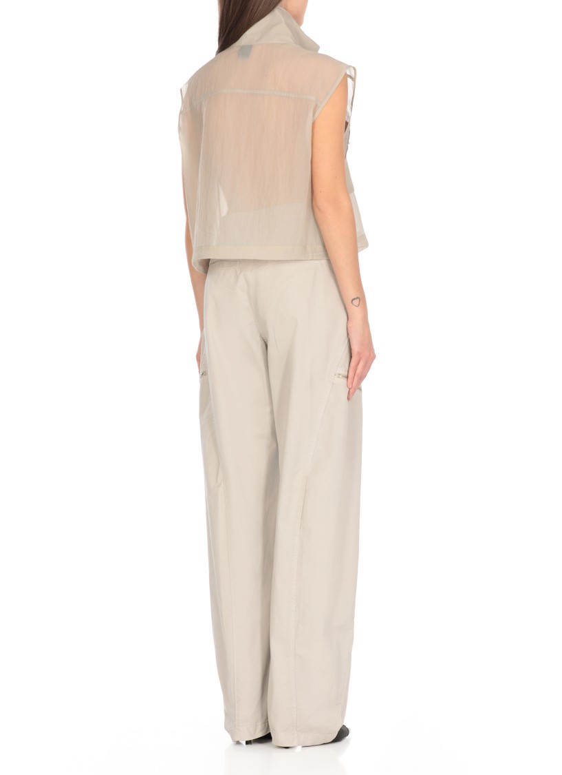 Shop Pinko Grey High Neck Sleeveless Gilet