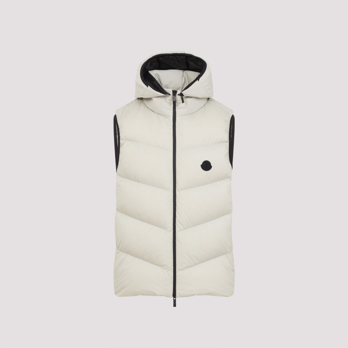 Moncler Light Grey Guersac Vest In White