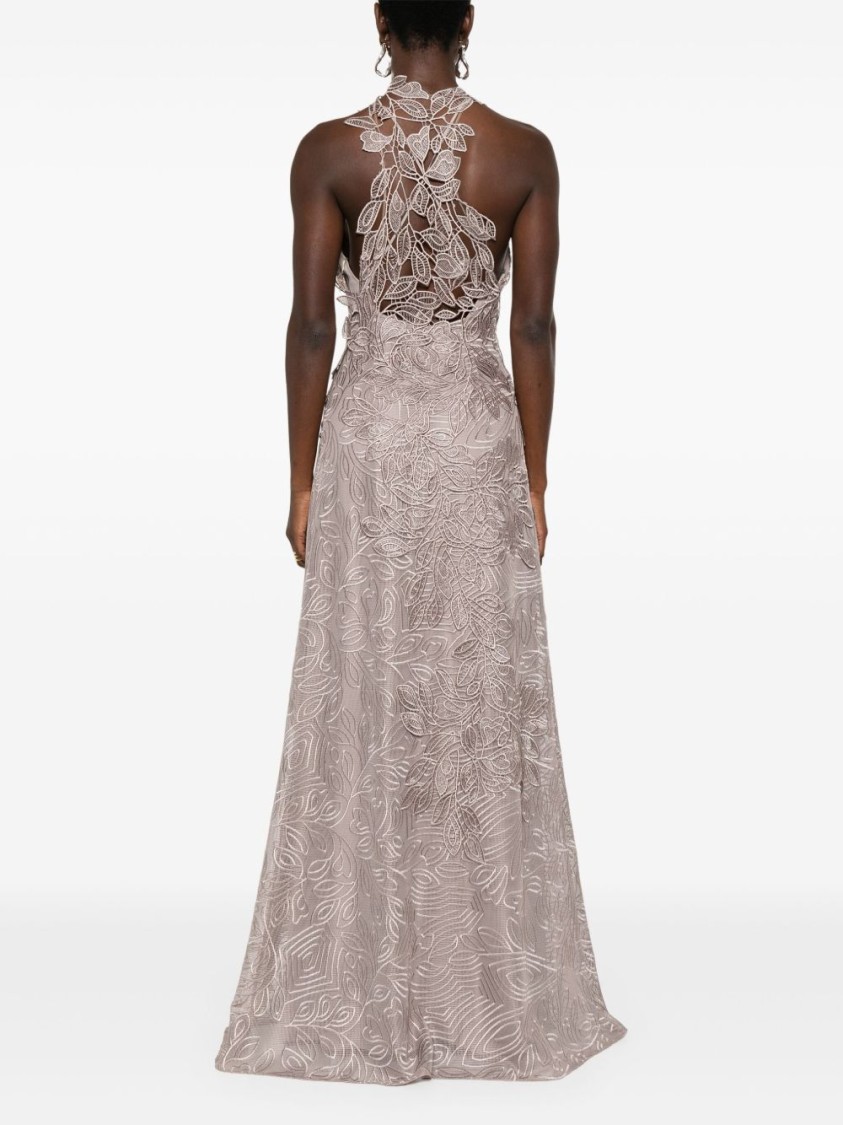 Alberta Ferretti Alberta Ferreti Macrame Foliage Long Dress