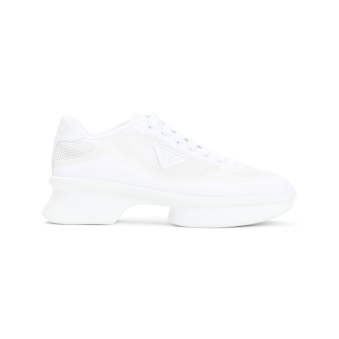 Prada Chunky Sole Sneakers With Breathable Mesh Upper