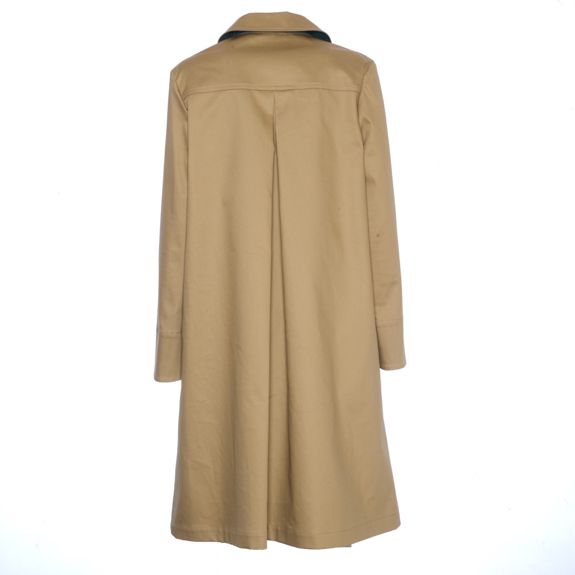 Fay Oversized Gabardine Stretch Car Coat With Trench-style Flaps