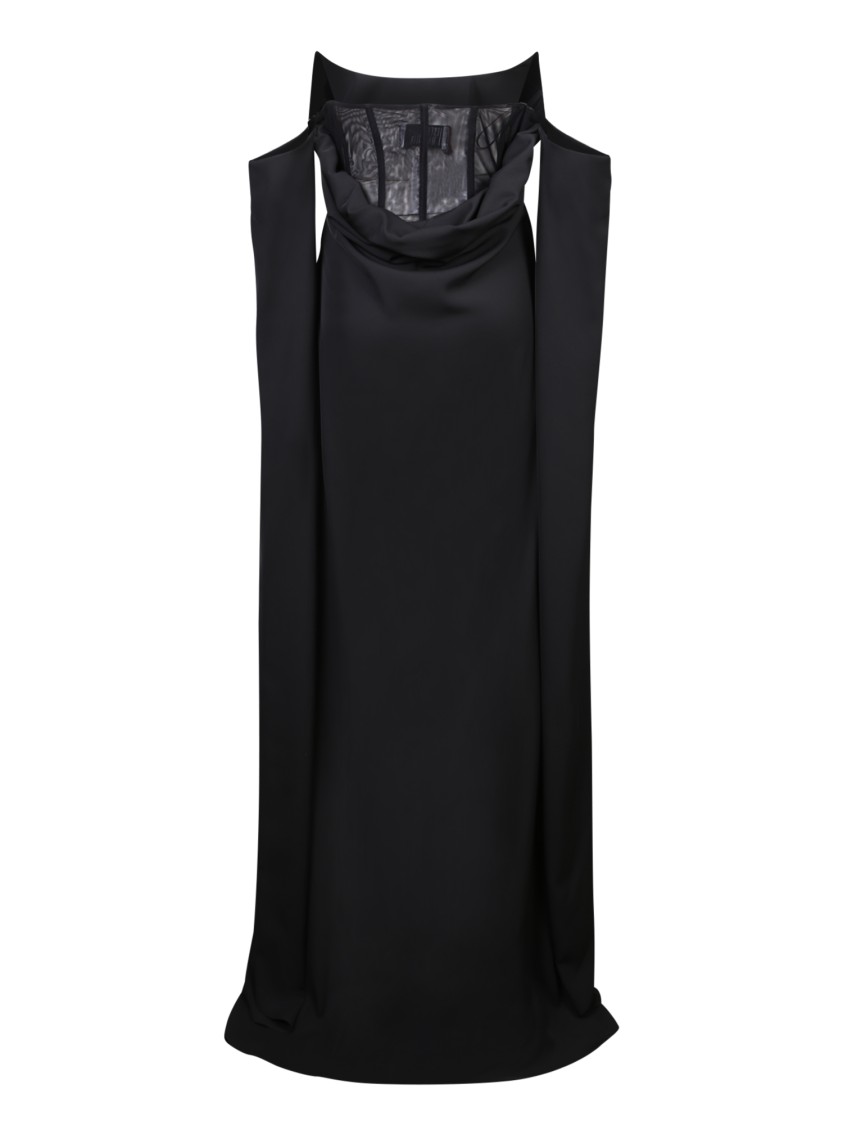 Giuseppe Di Morabito Long Dress With Open Sleeves In Black