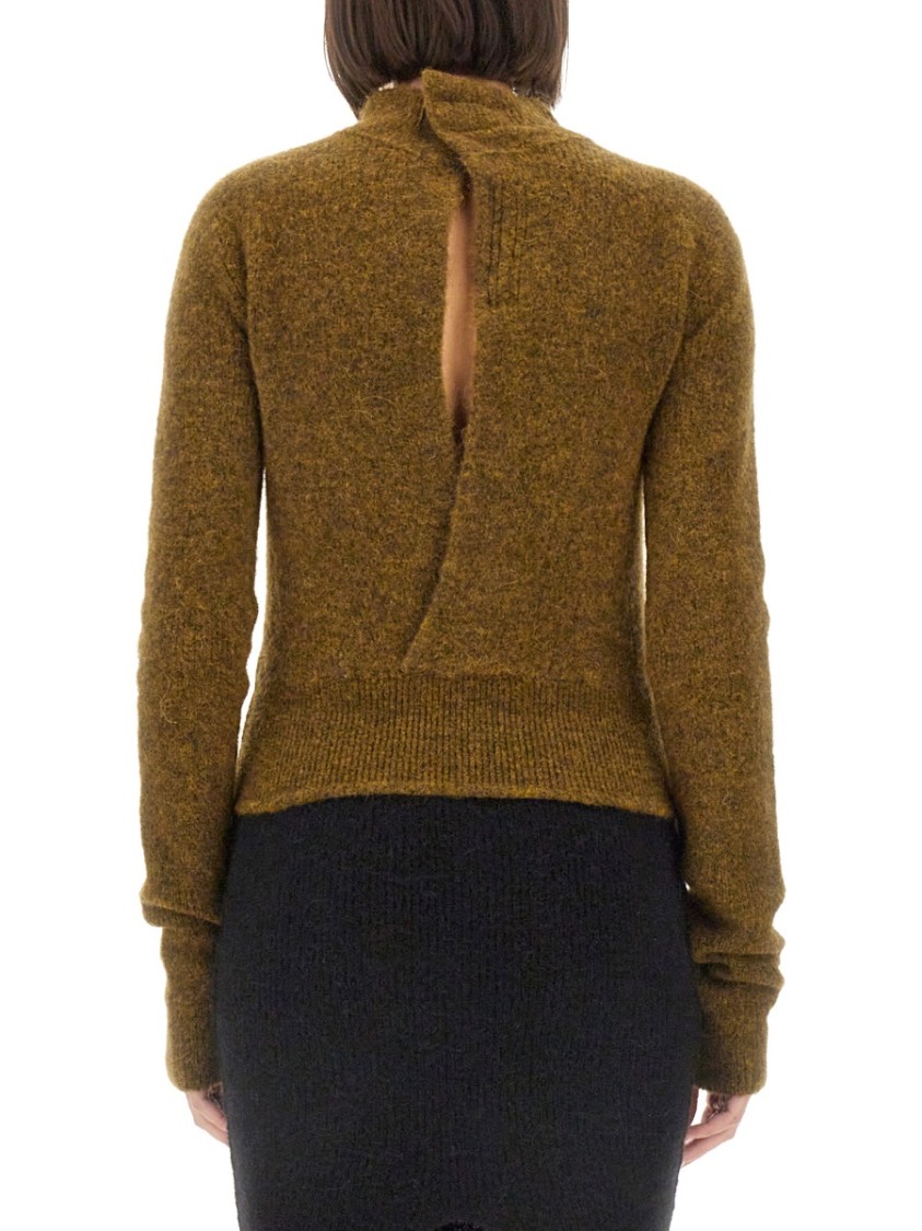 Rick Owens Women Turtleneck Shirt In Brown