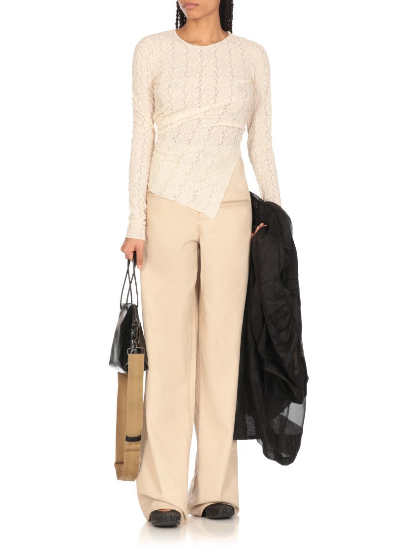 Uma Wang Beige Ball Pants In Neutrals