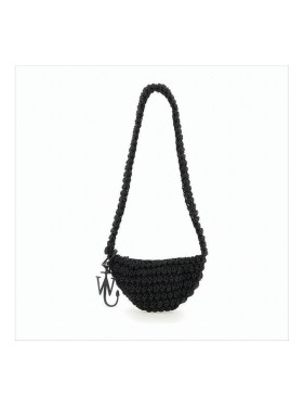 J. W. Anderson Black Fabric Puffy Anchor Shopping Bag Tote J. W. Anderson Black Fabric Puffy Anchor Shopping Bag Tote