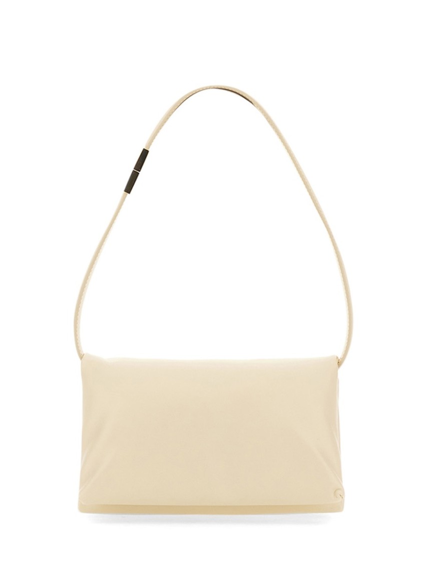 Marni Small Prism Bag With Minimalist Design And Adjustable Strap In White