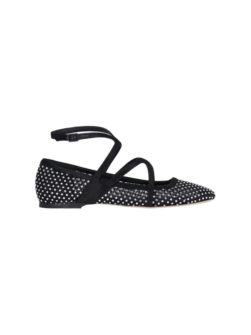 Jimmy Choo Astoria Ballerinas Rhinestone Embellishments