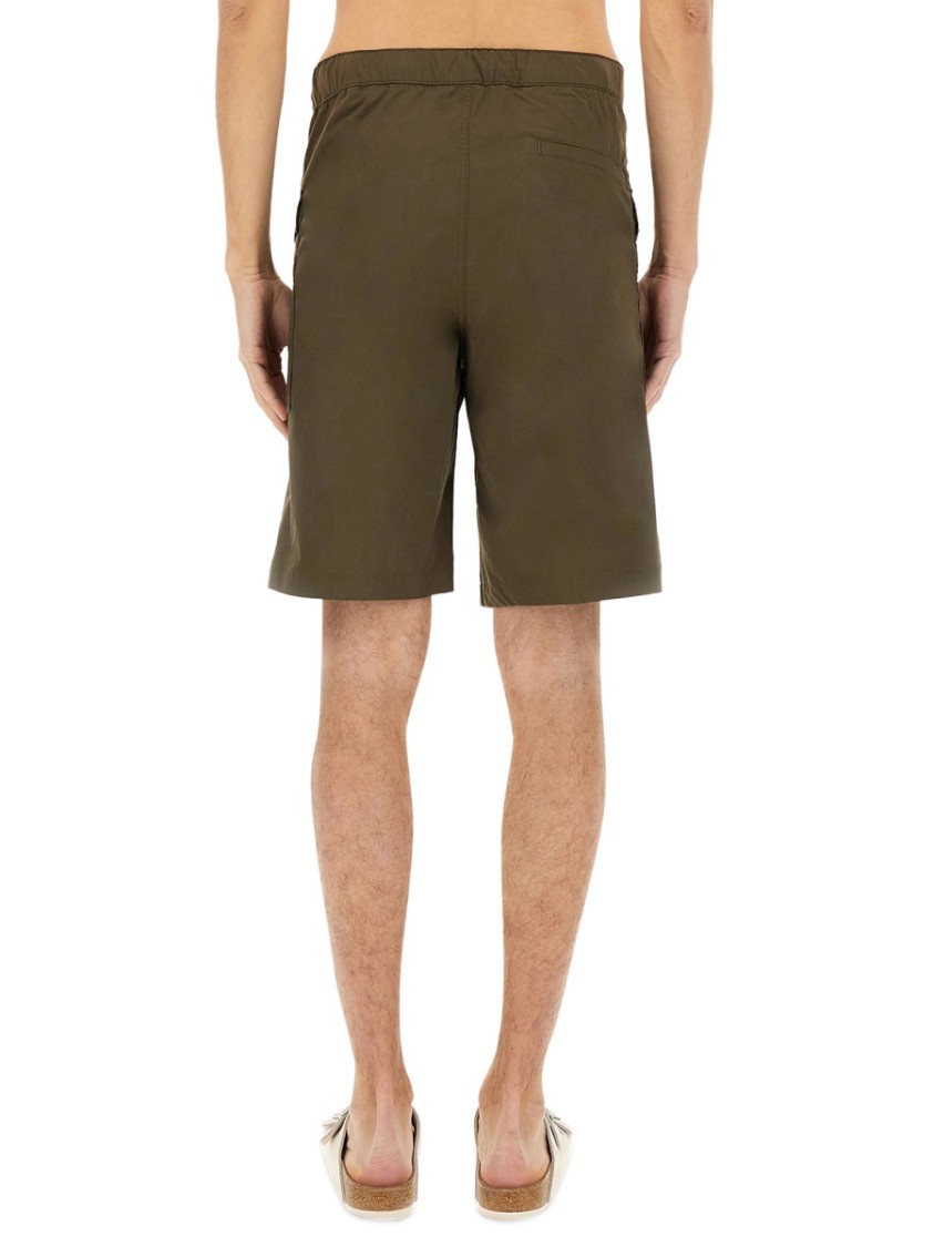 Shop Aspesi "lou" Bermuda Shorts In Neutrals