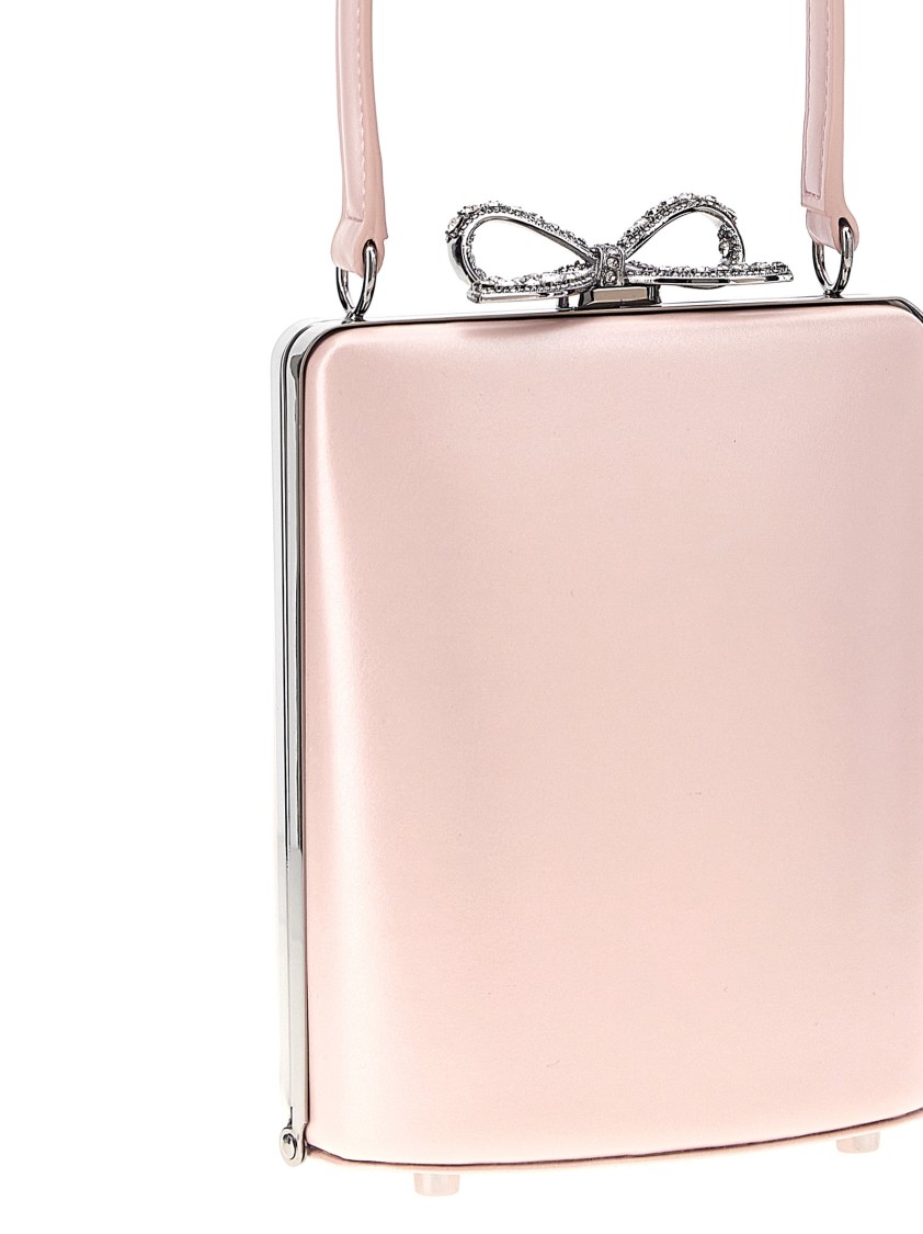 Self-portrait Bow Detail Box Shape Metal Frame Top Handle