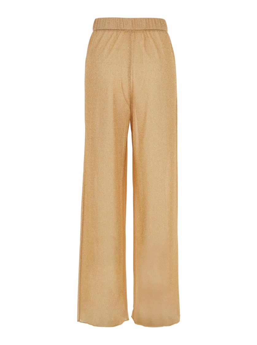 Shop Oseree Oséree Lumiere' Gold Colored Pants