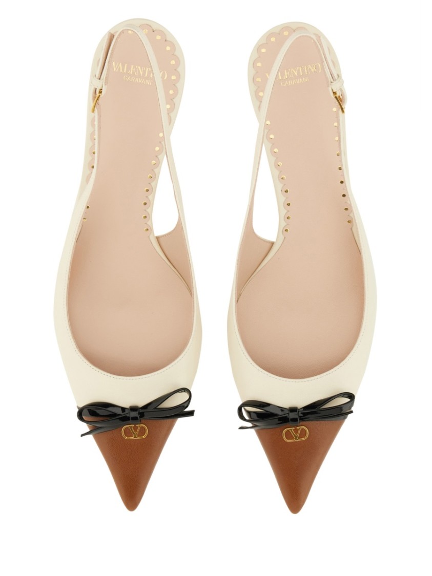 Valentino Slingback-pumps Bepointy 45 Aus Leder