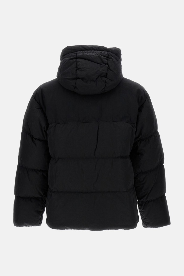 C.p. Company C.p.company Graphite Nylon Down Jacket In Black