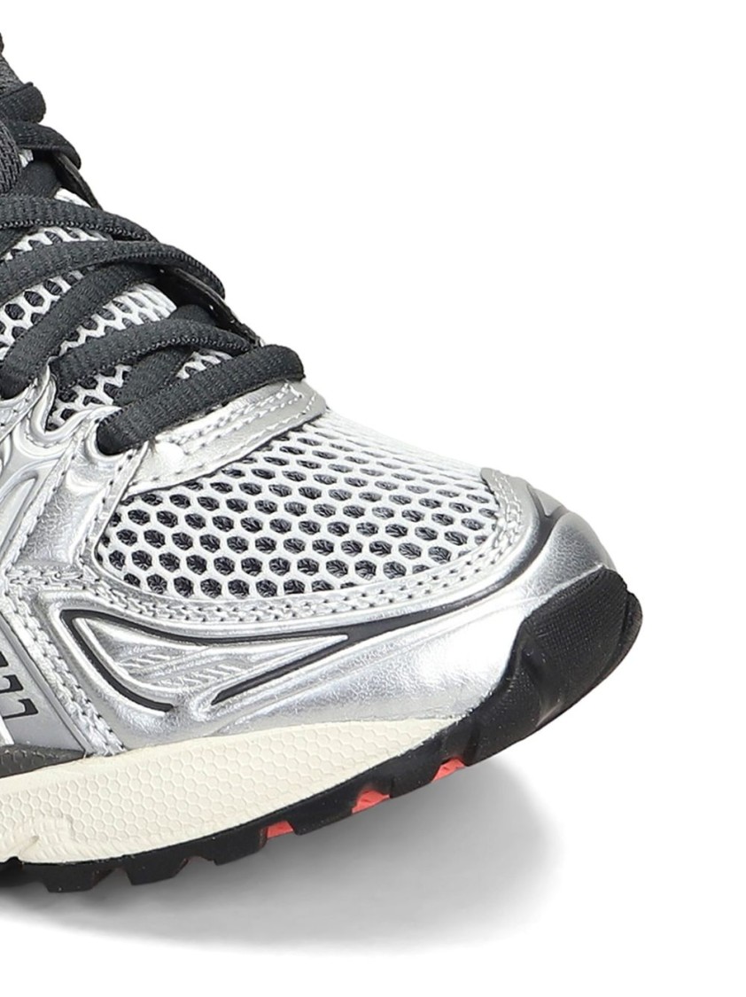 Asics Breathable Mesh Sneakers With Cushioned Sole In White