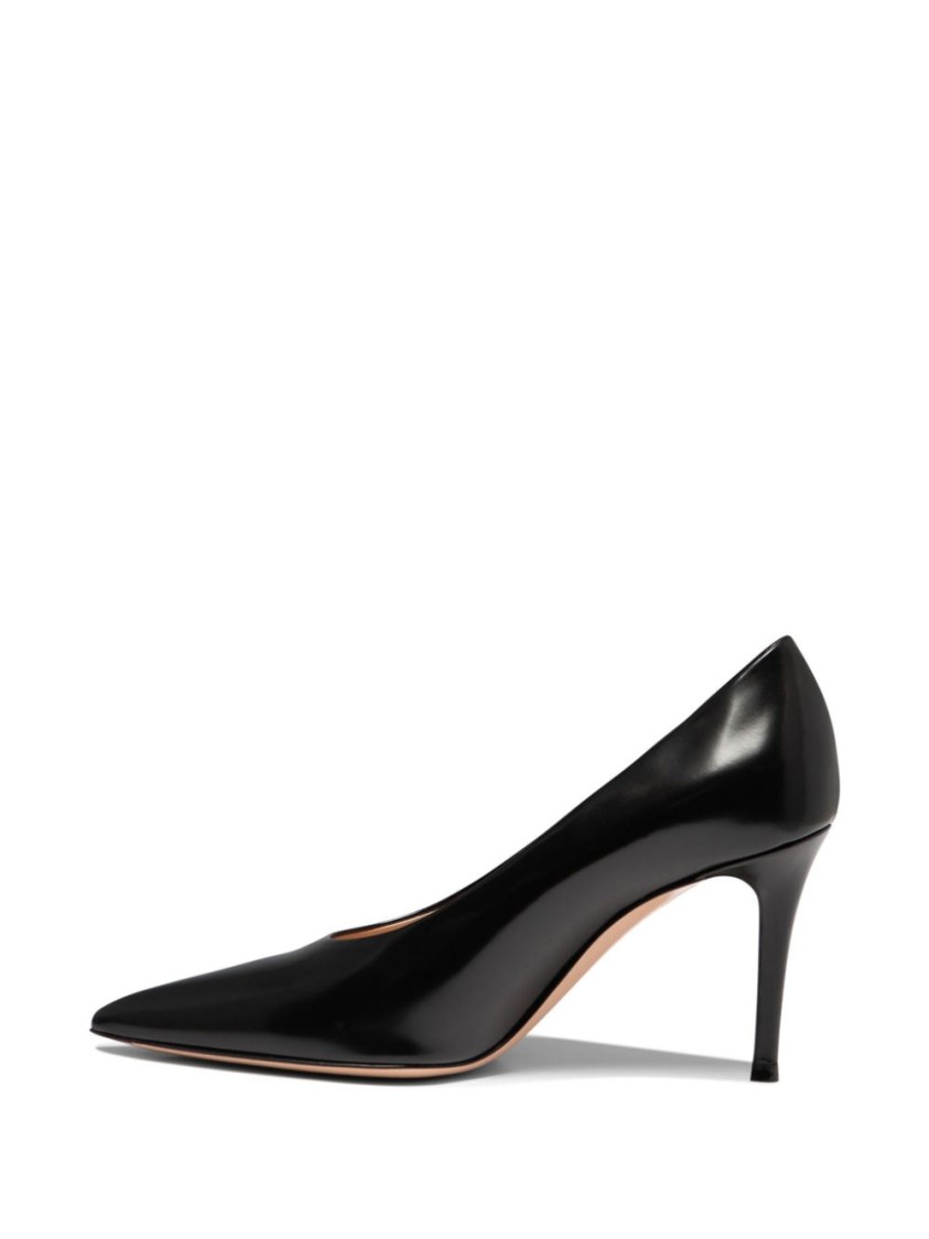 Shop Gianvito Rossi 85mm Black Leather Pumps