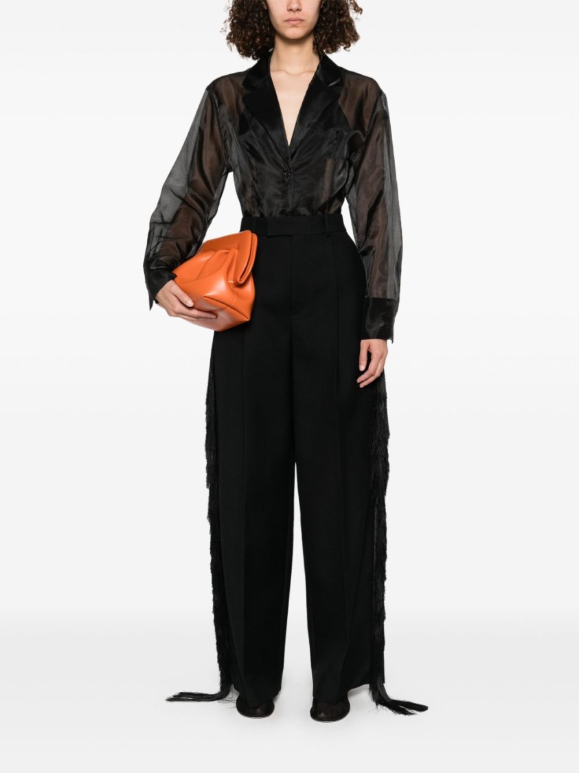 Shop Carven Fringed Trousers