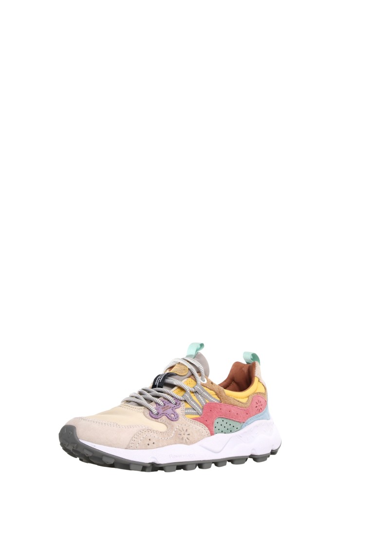 Flower Mountain Sneakers With Multicolored Suede Inserts In Multi