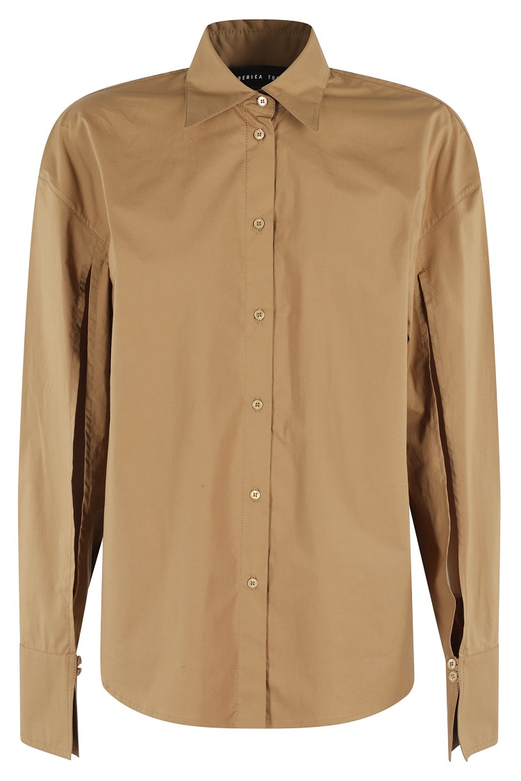 FEDERICA TOSI FEDERICA TOSI CUT-OUT DETAIL COTTON SHIRT
