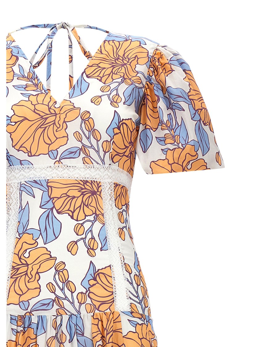 スカート LE TWINS 'Rosellina' long dress Le Twins Multicolor Rosellina Long Dress | ModeSens